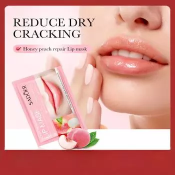 SADOER Peach Moisture Repair Lip Mask Маска для губ против трещин 1pcs