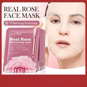 SADOER Rose Hydrating & Brightening Mask Увлажняющая и увлажняющая маска-патч 1pcs