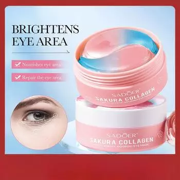 SADOER Sakura Collagen Multi-Nourishing Eye Mask Питательные маски для глаз 80g(60PCS/30pairs)