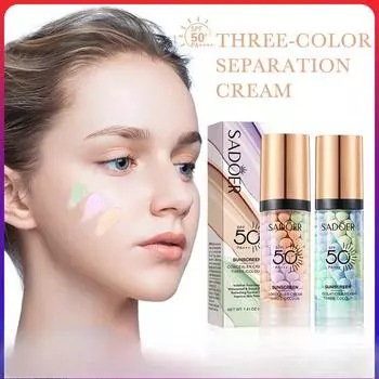 SADOER Трехцветный солнцезащитный крем-основа и полнофункциональный консилер-солнцезащитный крем 40