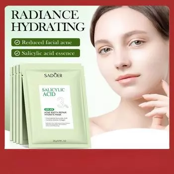 SADOER Успокаивающая увлажняющая маска с салициловой кислотой 1PCS