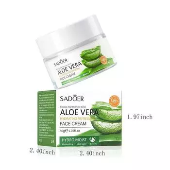 SADOER Увлажняющий крем с алоэ вера для увлажнения и восстановления кожи aloe