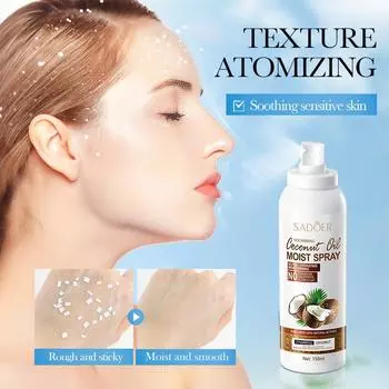 SADOER Увлажняющий спрей с кокосовым маслом Увлажняющий спрей с кокосовым маслом Увлажняющий тоник-спрей 150ml