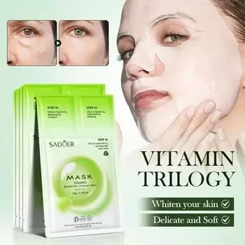 SADOER Vitamin Brightening Trilogy Mask Нежная увлажняющая маска 25g