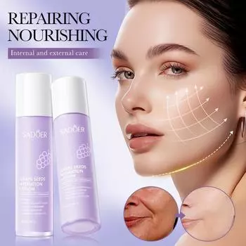 SADOER Восстанавливающий лосьон, увлажняющая эссенция, антиоксидантная эмульсия с виноградными косточками, гель-лосьон 100ml