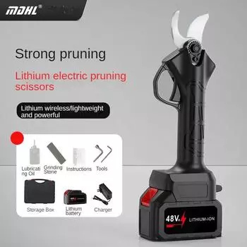 Садовая беспроводная электрическая машинка для стрижки ножей для обрезки обрезки уличная электрическая машинка для стрижки волос 24VH/6000mAh красный