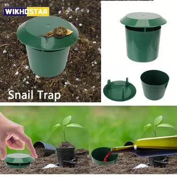 Садовая ферма Защитник Слизняк Дом Вредители Отпугиватель животных Вредителей Ловушка для улиток Ловец Gintrap Инструменты Клетка для улиток Экологически чистый зелёный