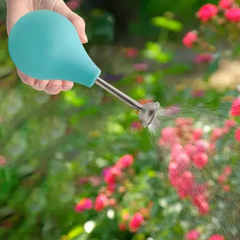 Садовая лейка, ручной распылитель воды под давлением, многоразовый, садовый инструмент с длинной насадкой, распылитель зелёный