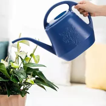 Садовая лейка с длинным носиком, удобная ручка, чайник для полива, длинный носик для полива горшечных растений красный