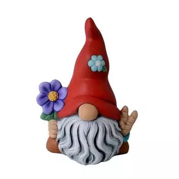 Садовая магия Безликая кукла Креативная статуэтка из смолы Гном Миниатюрные коллекционные фигурки Садовый орнамент Садовое украшение