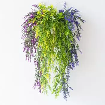 Садовая подвесная искусственная гирлянда из растений, не требующая полива, не выцветающая, реалистичная искусственная виноградная лоза, своими руками, реалистичные подвесные искусственные зеленые растения розы красного