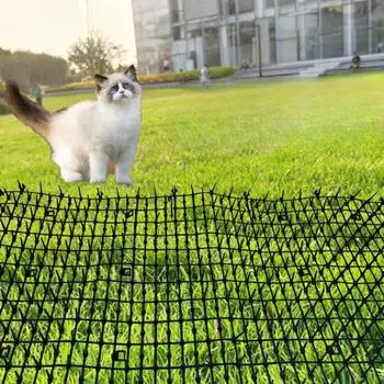 Садовая сетка от кошек, многофункциональная защитная сетка, отпугивающий коврик для кошек и собак, сетка для защиты растений от садовых овощей 2M белый