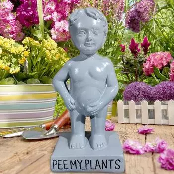 Садовая скульптура «Пи-Ми-Растения» на открытом воздухе, двор, патио, лужайка, писающий ребенок, статуэтка из смолы, писающий ребенок
