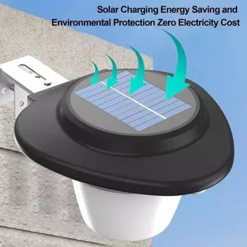 Садовая солнечная лампа с датчиком движения, автозарядка, водонепроницаемый, высокая яркость, 3 режима, настенный светильник безопасности White Light.