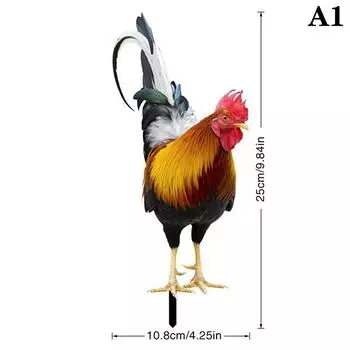 Садовая статуя петуха, скульптура курицы для декора двора, устойчивая к атмосферным воздействиям фигурка курицы для патио, заднего двора, дома, наружного украшения A1