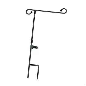 Садовая стойка для флага, держатель для флагштока из углеродистой стали, металлический двор для