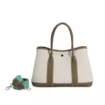 «Садовая сумка-тоут из кожи и холста большой вместимости»