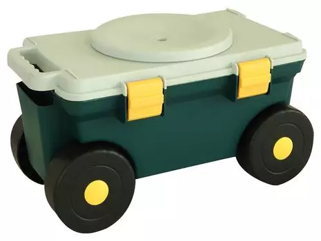 Садовая тележка Living Out Seat с шириной 52 x глубиной 31 x высотой, мобильное хранилище для садовых инструментов, совок, полевая тележка, поворотный стол, 27,5 см, коробка, тележка, коробка,