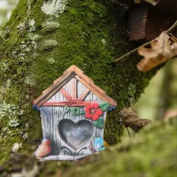 Садовое украшение для сказочной двери, очаровательный миниатюрный самшит, имитация самшита, открывающаяся сказочная дверь для улицы, тип 2