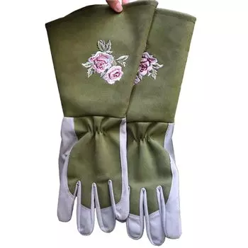 Садовые цветочные длинные садовые занозы розы проколы садовые садовые износостойкие синтетические транспортные длинные садовые перчатки [solaay],