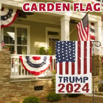 Садовые флаги для наружного применения размером 12x18 дюймов, небольшой знак баннера для наружной отделки в стиле ретро One Size