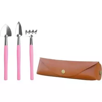 Садовые инструменты Кожаная сумка для хранения Мини-лопата Грабли