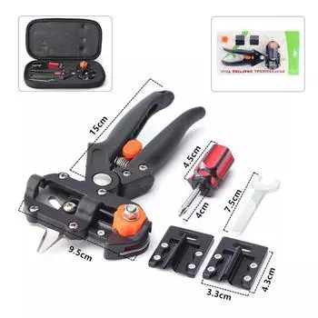 Садовые инструменты, машина для прививки деревьев, инструменты для прививки деревьев, секаторы, ножницы, набор для прививки, секатор для резки B чёрный