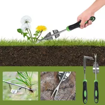 Садовые инструменты, прополка трещин, ручные инструменты для прополки двора L-образной формы, инструменты для прополки цветов и травы из нержавеющей стали белый