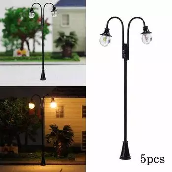 Садовые лампы 10 см для масштаба HO для железной дороги и практичной планировки здания