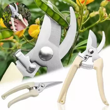 Садовые ножницы из нержавеющей стали Срезание цветов Обрезка цветочных композиций Обрезка веток фруктовых деревьев Садовые прививки