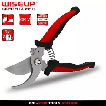 Садовые ножницы WISEUP Инструмент для прививки Ножницы для обрезки плодовых деревьев Ручные садовые ножницы для растений Секатор для веток Инструменты для триммера WP110102