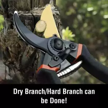 Садовые ножницы высокой твердости, утолщенная сталь SK5, сильная резка толстых ветвей, обрезка фруктовых деревьев чёрный