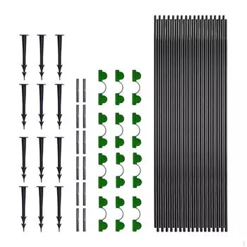 Садовые обручи из стекловолокна, опорная рама, легкая установка, аксессуары для теплицы