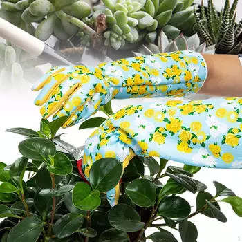 Садовые перчатки с длинными рукавами, перчатки для обрезки роз, удобные подарки, легкая защита