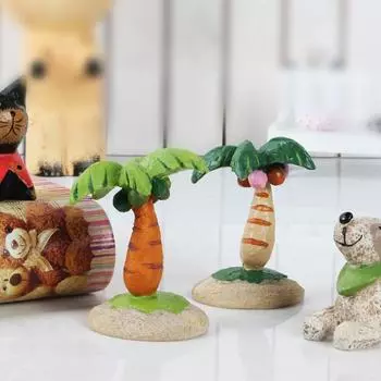 Садовые поделки из смолы, статуя кокосовой пальмы, искусственное растение, реквизит для фотосъемки, украсили гостиную