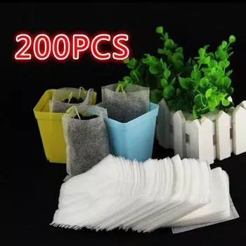 садовые принадлежности, защита окружающей среды, детские горшки, мешки для выращивания рассады, 8*10 см Fabri 200-Pack
