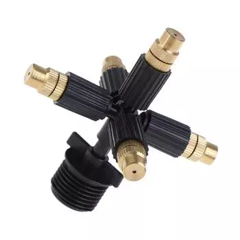 Садовые разбрызгиватели Автоматический Регулируемый Полив Газона Вращающийся 5 Насадок
