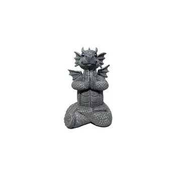 Садовые статуи,Садовый декор,Статуя дракона Художественные скульптуры для украшения открытой площадки, заднего двора, крыльца,Подарок на новоселье для сада One Size