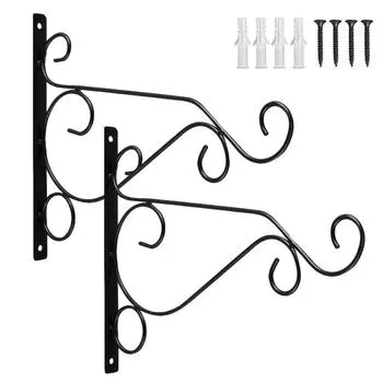 Садовые стены Крючки для цветочных горшков Бетонные колонны для заборов Кронштейны для подвесных корзин на балконе Изысканные и элегантные зеленые крючки для растений