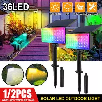 Садовые светильники на солнечных батареях Уличные светильники на солнечных батареях Лампа-фонарь Водонепроницаемый Ландшафтное освещение Дорожка Двор Газон Садовое украшение