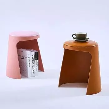 Садовый балконный водонепроницаемый табурет, утолщенный пластиковый табурет для дома, гостиная, обеденный стул, подушка, складное хранение белый