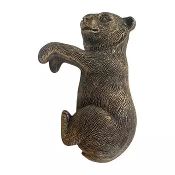 Садовый декор из коричневого медведя и смолы - причудливые подвесные кашпо для внутреннего и наружного использования, идеальный день, День матери, выпускной и т. д., для помещений One Size