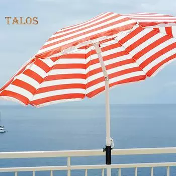 Садовый держатель для зонтика для перил квадратного балкона, кронштейн для поддержки зонта на патио чёрный