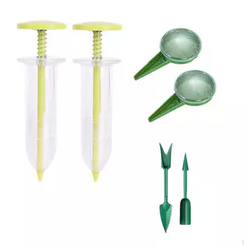 Садовый дозатор семян, регулируемый ручной садовый инструмент, ручная сеялка для цветочных растений жёлтый