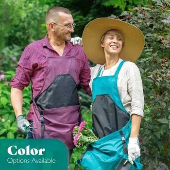 Садовый фартук, большой глубокий мешочек, фартук для сбора фруктов, легкий доступ, дизайн с защелками, рабочий фартук для домашнего сада синий