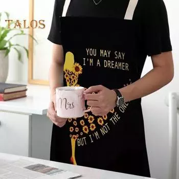 Садовый фартук, удобный, без усадки, мягкий модный женский модный кухонный фартук для выпечки