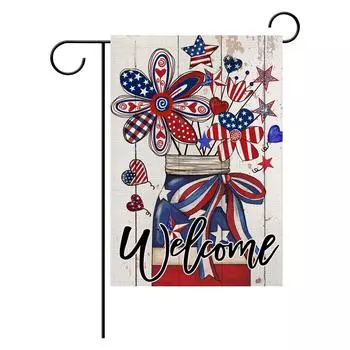 Садовый флаг 12x18 дюймов двухсторонний для наружного оформления двора One Size