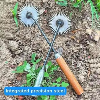 Садовый инструмент для прополки артефактов с нескользящей ручкой, дизайн с острыми зубьями, высокий A