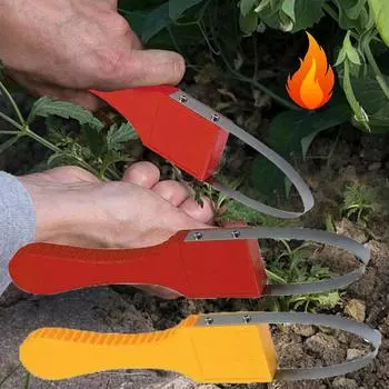 Садовый инструмент для прополки Многофункциональный ручной инструмент для прополки Ручная лопата для прополки колец Аксессуар для удаления садового инструмента Инструмент для прополки красный