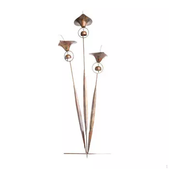 Садовый кол с колокольчиками, железный цветочный декор, креативные поделки, украшение для газона, украшение для вечеринки